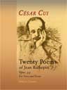 Twenty Poems of Jean Richepin (Vingt poèmes de Jean Richepin), op. 44. For Voice and Piano. Text in French