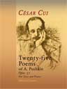 Twenty-five Poems of A. Pushkin, op. 57. For Voice and Piano. Text in Russian and German