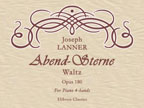 Abend-Sterne. Waltz, op. 180. For Piano 4-hands