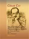 Musical Miniatures, Humoresques, Letters, op. 87. For Voice and Piano. Part I. Miniatures. Text in Russian