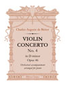 Violin Concerto No. 4 in D minor, op. 46. Orchestral accompaniment arranged for piano