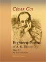 Eighteen Poems of A. K. Tolstoy, op. 67. For Voice and Piano. Text in Russian and German