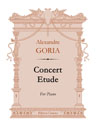 Concert Etude. For Piano