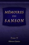 Mémoires des Sanson. Tome 5