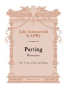 Parting. Romance. For Voice, Cello and Piano