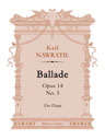 Ballade, op. 14 no. 3. For Piano