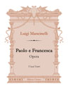 Paolo e Francesca. Opera. Vocal Score. Text in Italian