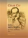 Six Melodies for Voice and Piano, op. 5. Text in Russian and French