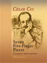 Seven Pieces. From "Ten Five-Finger Pieces," op. 74. Arranged for Violin and Piano