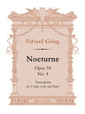 Nocturne, op. 54 no. 4. Transcription for Violin, Cello and Piano