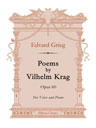 Poems by Vilhelm Krag, op. 60. For Voice and Piano. Text in German
