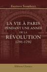 La vie à Paris pendant une année de la révolution, 1791-1792
