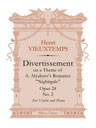 Divertissement on a Theme of A. Alyabyev's Romance "Nightigale", op. 24 no. 2. For Violin and Piano. Vithout individual part for violin
