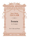Sonata in A major. For Violin and Piano
