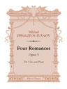 Four Romances, op. 5. For Voice and Piano. Text in Russian