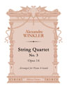 String Quartet No. 3, op. 14. Arranged for Piano 4-hands
