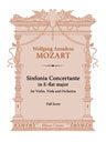 Sinfonia Concertante in E-flat major for Violin, Viola and Orchestra. Full Score