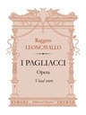 I pagliacci. Opera. Vocal score. Text in Italian and Russian