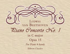 Piano Concerto No. 1 in C major. Op. 15. For Piano 4-hands