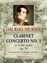 Clarinet Concerto No. 2 in E-flat major, op. 74. Transcription for Clarinet and Piano
