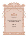 Variations and Fugue on a Theme of Mozart, op. 132. Full Score