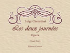 Les deux journées. Opera. Vocal Score. Text in French and German