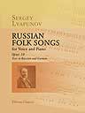 Russian Folk Songs for Voice and Piano. Opus 10. Text in Russian and German