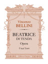 Beatrice di Tenda. Opera. Vocal Score. Text in Italian