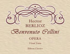 Benvenuto Cellini. Opera. Vocal Score. Text in French and German
