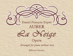 La Neige. Opera. Arranged for piano without text