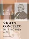 Violin Concerto No. 7 in G major, op. 76. Orchestral accompaniment arranged for piano