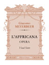 L'Affricana. Opera. Vocal Score. Text in Italian and German