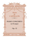 Piano Concerto in D major, op. 12. Orchestral accompaniment arranged for a second piano