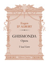 Ghismonda. Opera. Vocal Score. Text in German