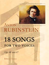 18 Songs for Two Voices, op. 48 and 67. Text in French