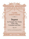 Septet for Trumpet, Two Violins, Viola, Cello, Contrabass and Piano, op. 65. Full Score and Instrumental Parts