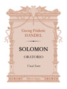Solomon. Oratorio. Vocal Score. Text in English