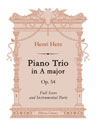 Piano Trio in A major, op. 54. Full Score and Instrumental Parts