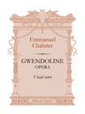 Gwendoline. Opera. Vocal Score. Text in French and German
