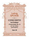 Concerto in B minor (Concertante No. 2) for Two Violins and Orchestra, op. 88. Orchestral accompaniment arranged for piano
