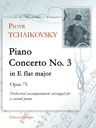 Piano Concerto No. 3 in E flat major, op. 75. Orchestral accompaniment arranged for a second piano